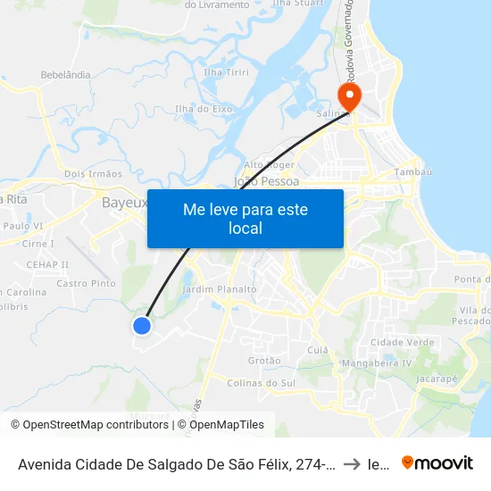 Avenida Cidade De Salgado De São Félix, 274-320 to Iesp map