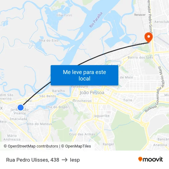 Rua Pedro Ulisses, 438 to Iesp map