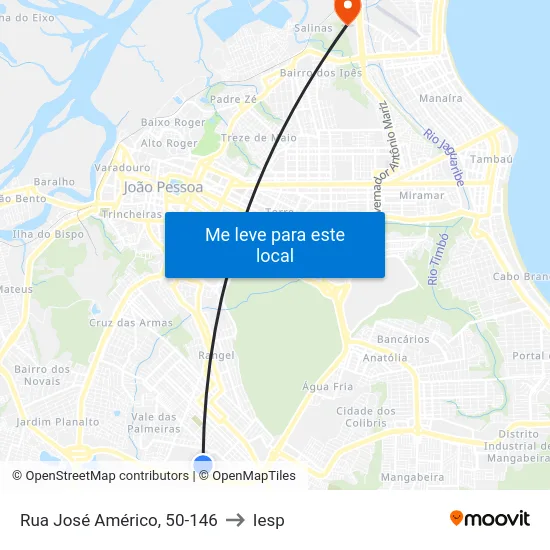 Rua José Américo, 50-146 to Iesp map