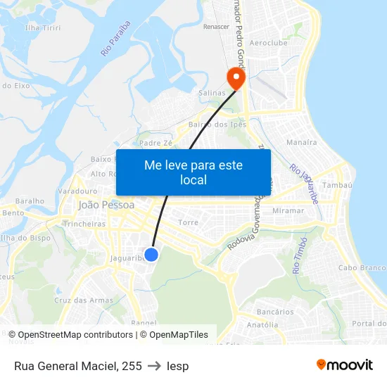 Rua General Maciel, 255 to Iesp map