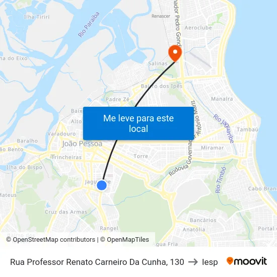 Rua Professor Renato Carneiro Da Cunha, 130 to Iesp map