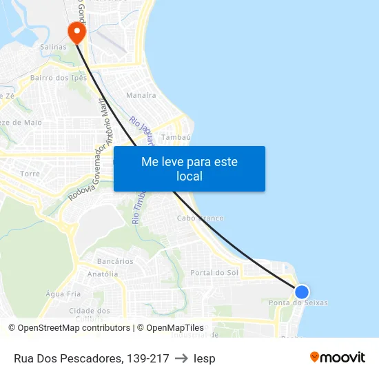 Rua Dos Pescadores, 139-217 to Iesp map