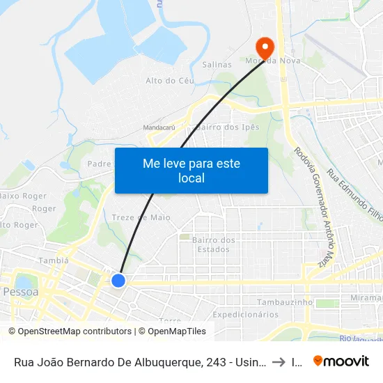 Rua João Bernardo De Albuquerque, 243 - Usina Cultural Energisa to Iesp map