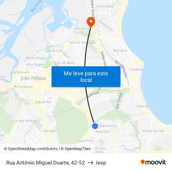 Rua Antônio Miguel Duarte, 42-52 to Iesp map