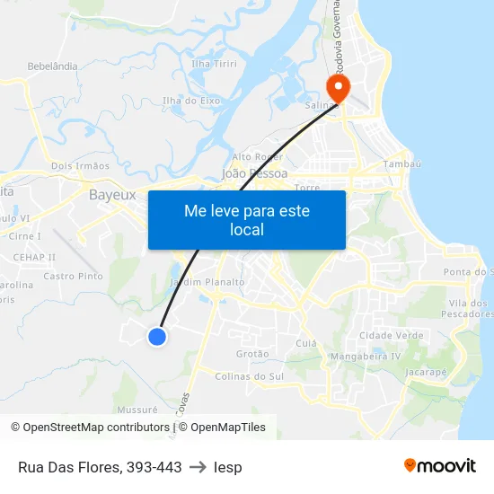 Rua Das Flores, 393-443 to Iesp map