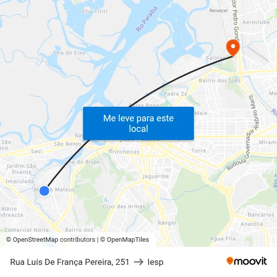 Rua Luís De França Pereira, 251 to Iesp map