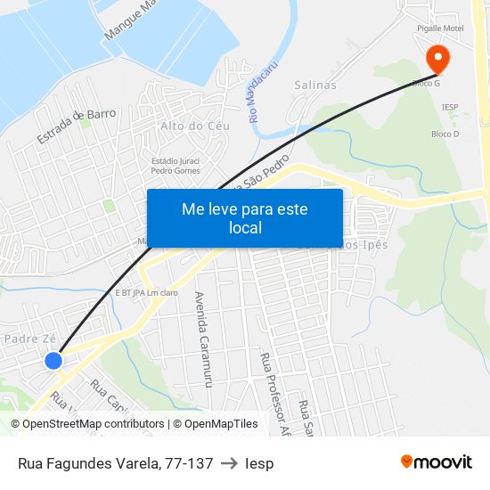 Rua Fagundes Varela, 77-137 to Iesp map