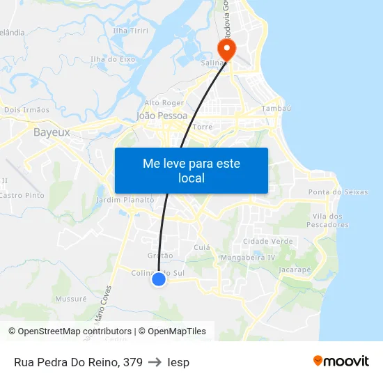 Rua Pedra Do Reino, 379 to Iesp map