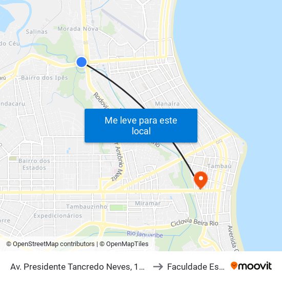 Av. Presidente Tancredo Neves, 14 | Forrok to Faculdade Estácio map