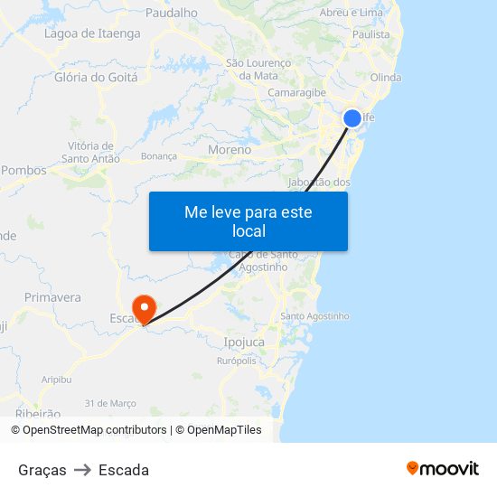 Graças to Escada map