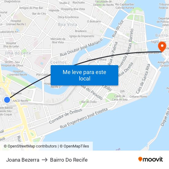 Joana Bezerra to Bairro Do Recife map