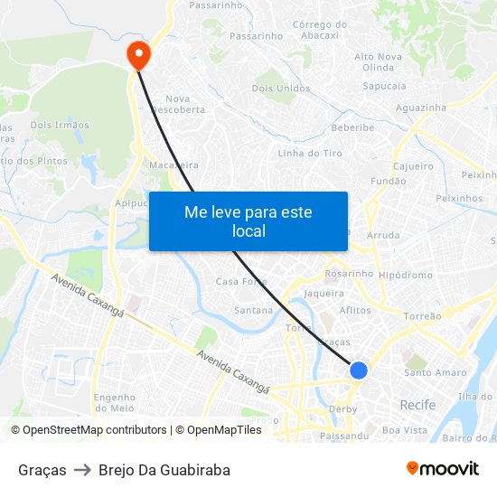 Graças to Brejo Da Guabiraba map