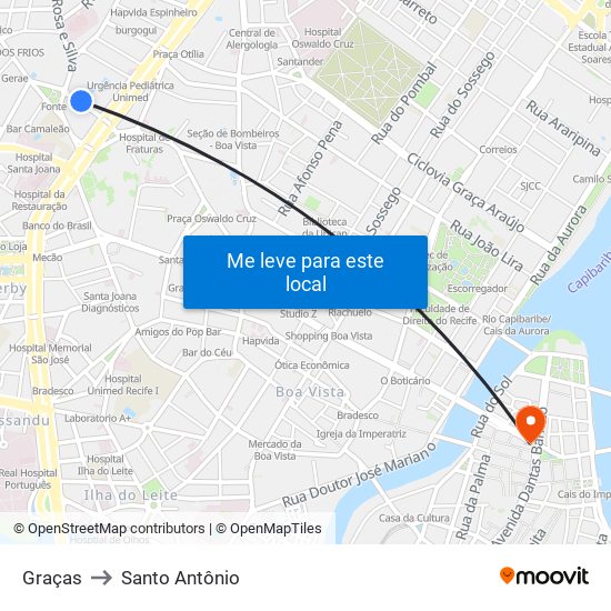 Graças to Santo Antônio map