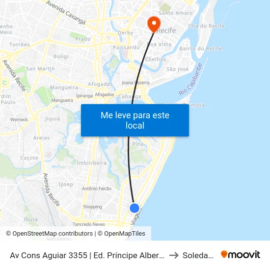 Av Cons Aguiar 3355 | Ed. Príncipe Alberto to Soledade map