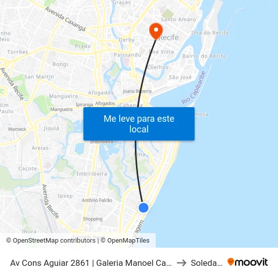 Av Cons Aguiar 2861 | Galeria Manoel Caetano to Soledade map