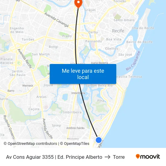 Av Cons Aguiar 3355 | Ed. Príncipe Alberto to Torre map
