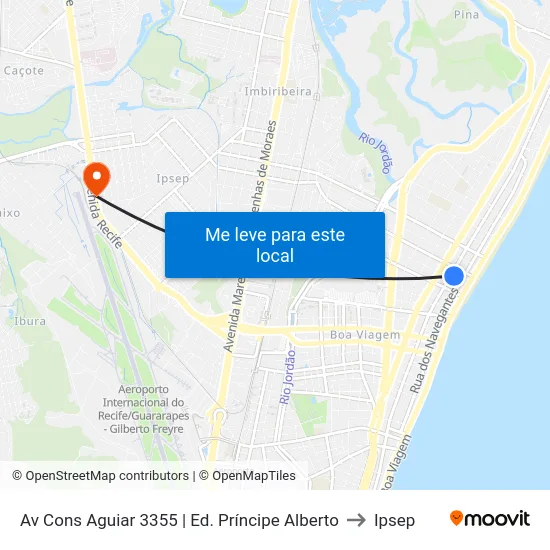 Av Cons Aguiar 3355 | Ed. Príncipe Alberto to Ipsep map