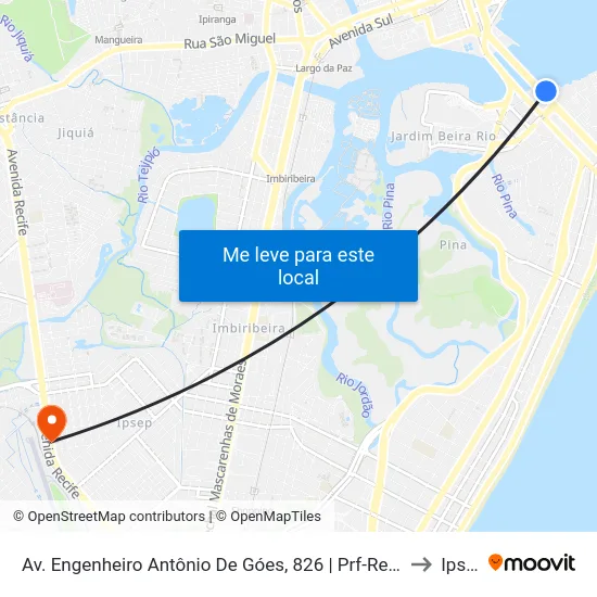 Av. Engenheiro Antônio De Góes, 826 | Prf-Regional Pe to Ipsep map