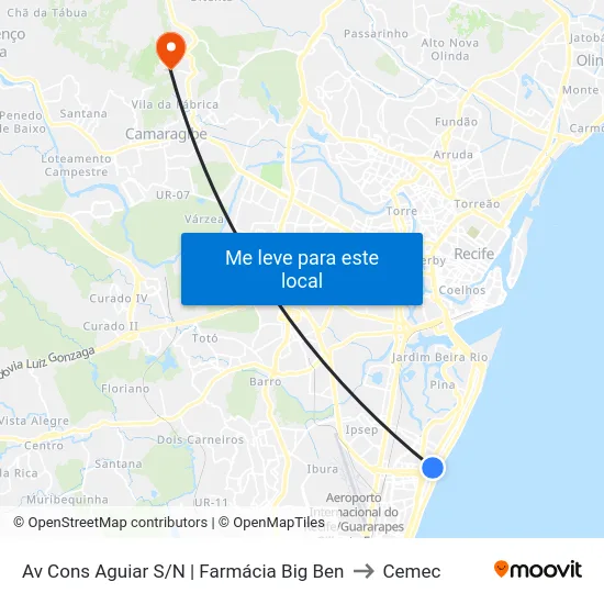 Av Cons Aguiar S/N | Farmácia Big Ben to Cemec map