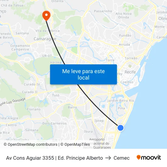 Av Cons Aguiar 3355 | Ed. Príncipe Alberto to Cemec map