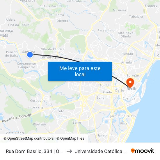 Rua Dom Basílio, 334 | Ônibus Municipais to Universidade Católica De Pernambuco map