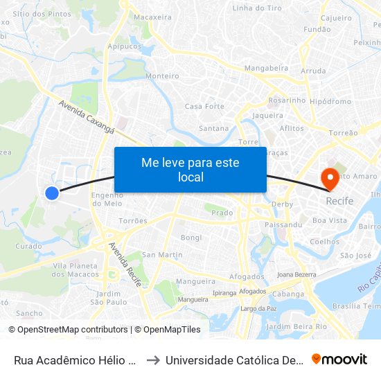 Rua Ac. Hélio Ramos | Editora Universitária to Universidade Católica De Pernambuco map