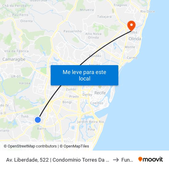 Av. Liberdade, 522 | Condomínio Torres Da Liberdade to Funeso map