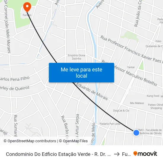 Condomínio Do Edficio Estação Verde - R. Dr. Manoel De Barros Lima, 371 - Bairro Novo to Funeso map