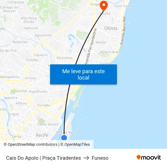 Cais Do Apolo | Praça Tiradentes to Funeso map
