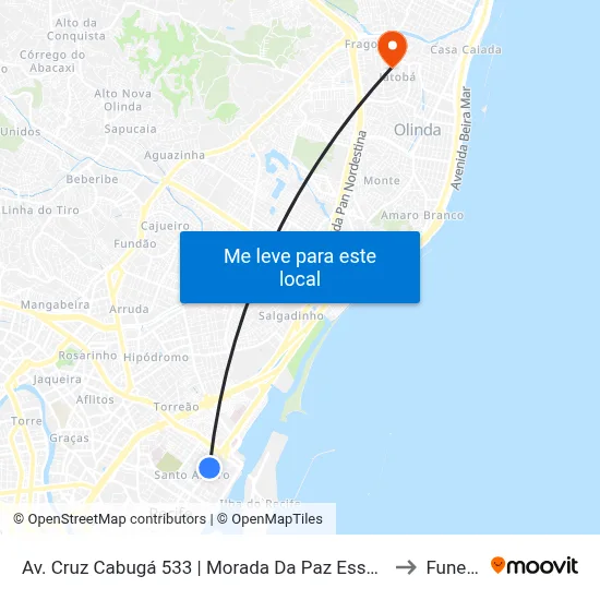 Av. Cruz Cabugá 533 | Morada Da Paz Essencial to Funeso map