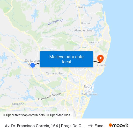 Av. Dr. Francisco Correia, 164 | Praça Do Canhão to Funeso map