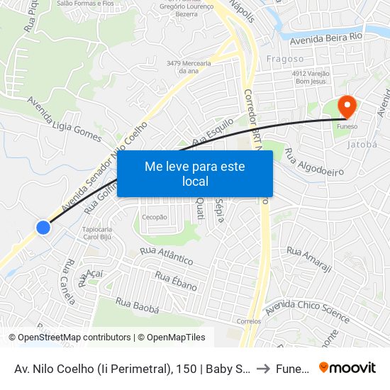 Av. Nilo Coelho (Ii Perimetral), 150 | Baby Som to Funeso map