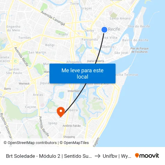 Brt Soledade - Módulo 2 | Sentido Subúrbio to Unifbv | Wyden map