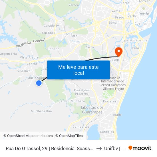 Rua Do Girassol, 29 | Residencial Suassuna - Quadras 03, 06 to Unifbv | Wyden map