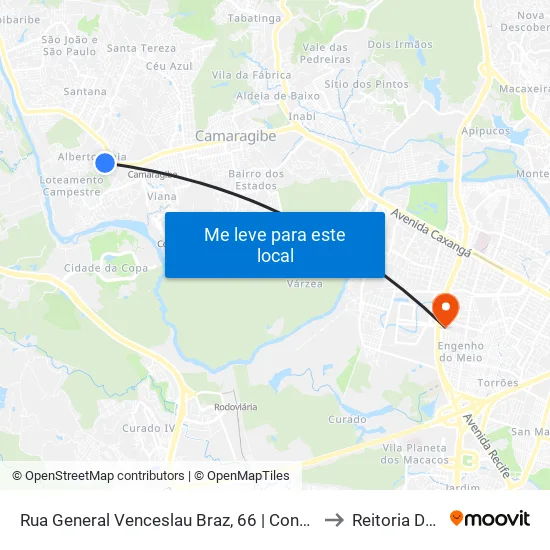 Rua General Venceslau Braz, 66 | Condomínio Viverde to Reitoria Da Ufpe map