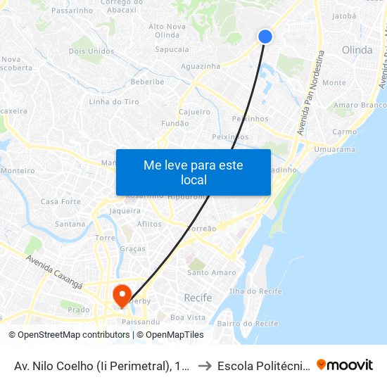 Av. Nilo Coelho (Ii Perimetral), 150 | Baby Som to Escola Politécnica - Upe map