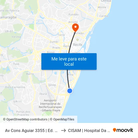 Av Cons Aguiar 3355 | Ed. Príncipe Alberto to CISAM | Hospital Da Maternidade map