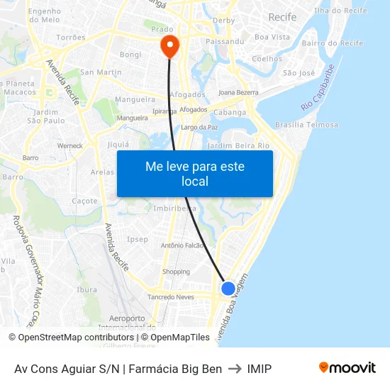 Av Cons Aguiar S/N | Farmácia Big Ben to IMIP map