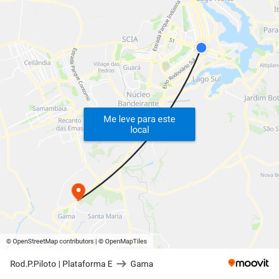 Rod.P.Piloto | Plataforma E to Gama map