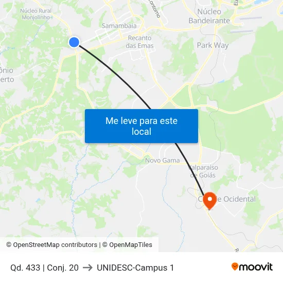 Qd. 433 | Conj. 20 to UNIDESC-Campus 1 map