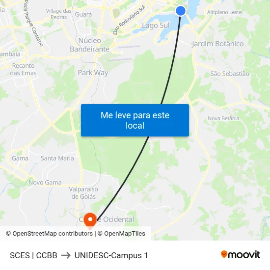 SCES | CCBB to UNIDESC-Campus 1 map