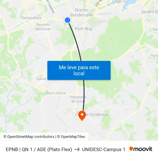 EPNB | QN 1 / ADE (Plato Flex) to UNIDESC-Campus 1 map
