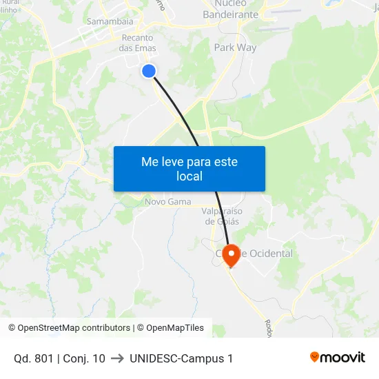 Qd. 801 | Conj. 10 to UNIDESC-Campus 1 map