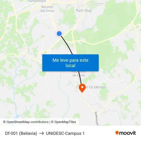 Df-001 (Bellavia) to UNIDESC-Campus 1 map