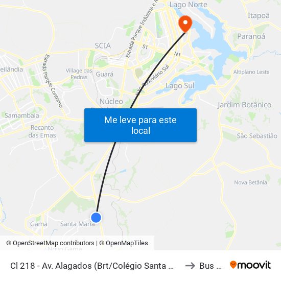 Cl 218 - Av. Alagados (Brt/Colégio Santa Maria/N.S.Aparecida) to Bus Plays map