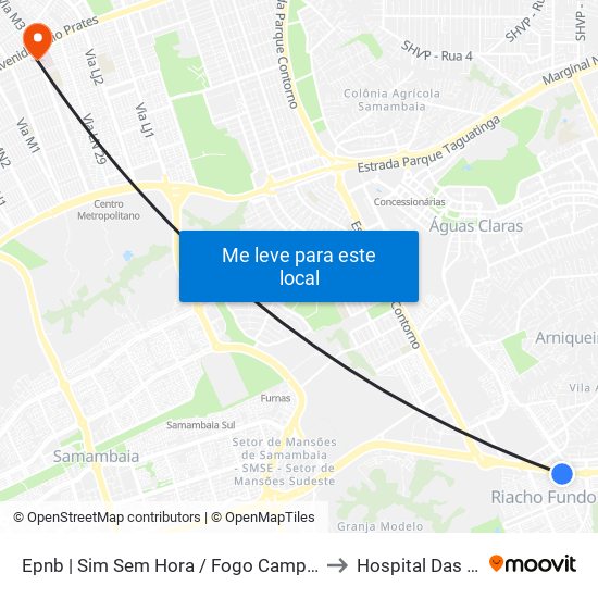 Epnb | Sim Sem Hora / Fogo Campeiro / Villa Brasil to Hospital Das Clínicas map