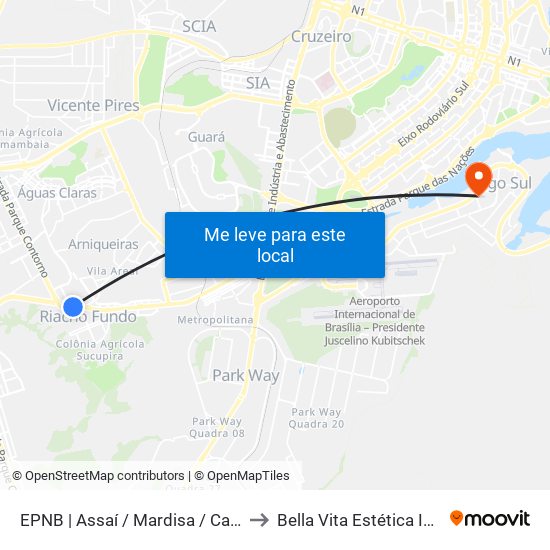 Epnb | Assaí / Mardisa / Café Do Sítio to Bella Vita Estética Integrada map