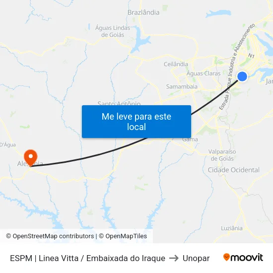 ESPM | Linea Vitta / Embaixada do Iraque to Unopar map