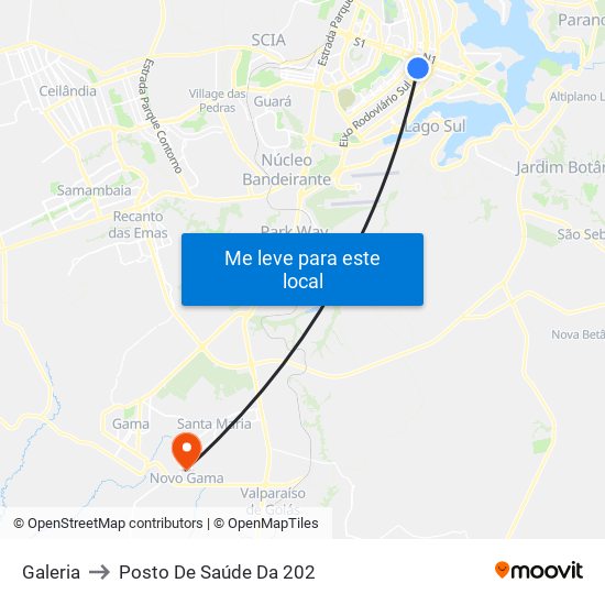 Galeria to Posto De Saúde Da 202 map