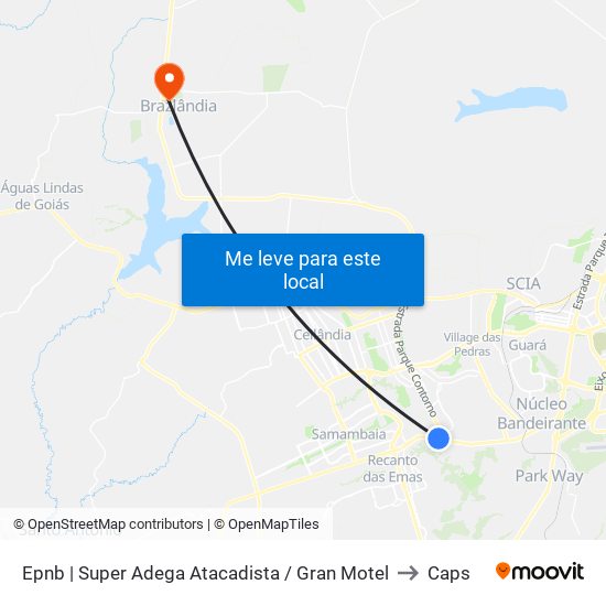 Epnb | Super Adega Atacadista / Gran Motel to Caps map